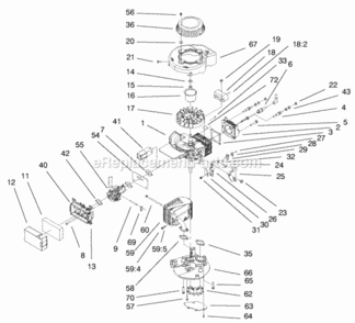 Part Location Diagram of 50-1170 Toro Spark Plug